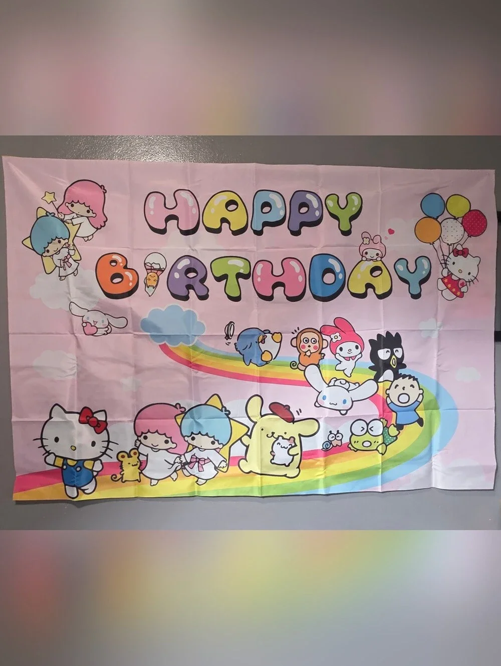 Kawaii Hello Kitty Birthday Party Decorations, Kawaii Party Supplies Set